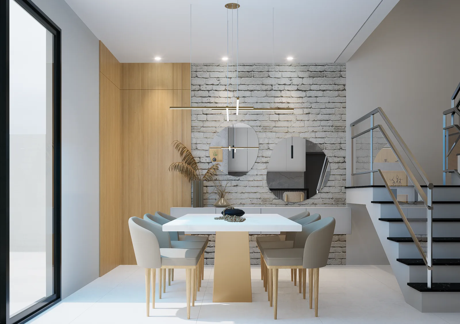 Render fachada residencial
